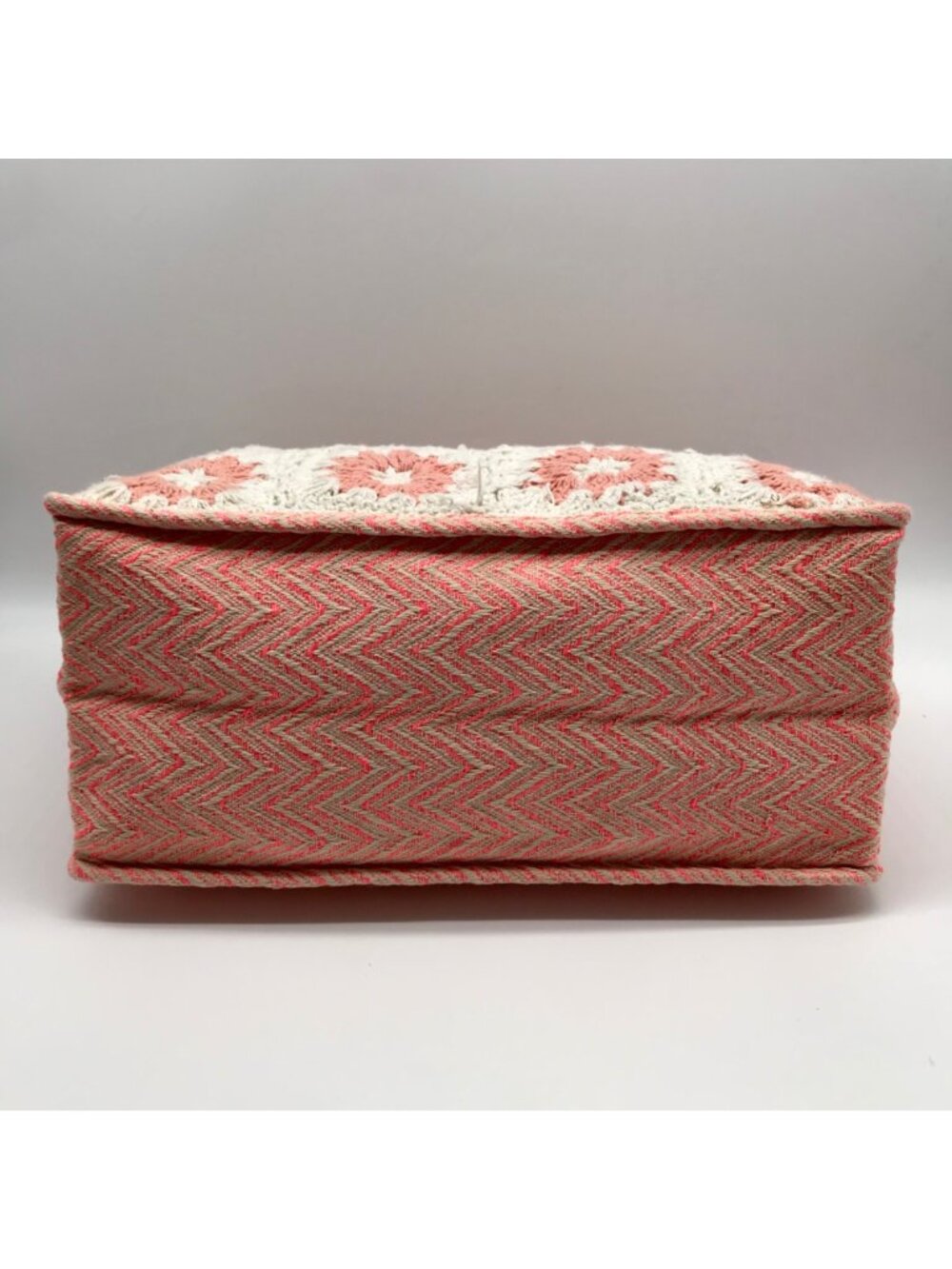 Pink Chevron Pattern Tote Bag - Picture 5 of 10
